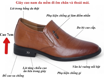 Giày nam dành cho người thấp